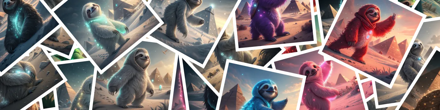 Pyramid Sloths : Guardians of the Cosmic Glow